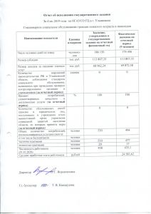 Отчет об исполнении государственного задания за 4 кв. 2019 г. по ОГАУСО ГЦ ЗАБОТА в г. Ульяновске в стационарном социальном обслуживании